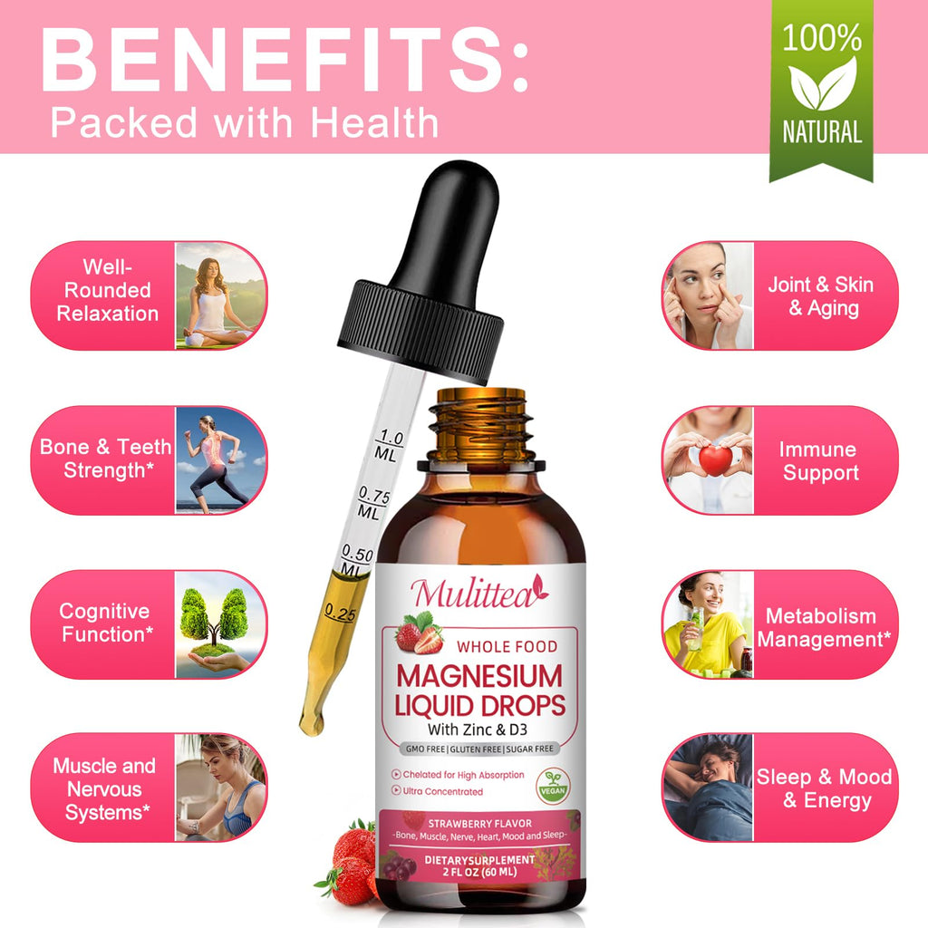 Mulittea Magnesium Glycinate Liquid - High Potency


