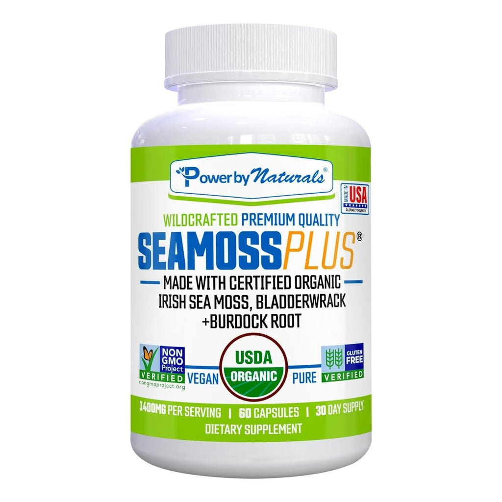 Sea Moss Plus Capsules Power By Naturals Organic Irish Moss

