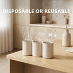 SACATR Disposable Plastic Spoons Heavy Duty BPA-Free

