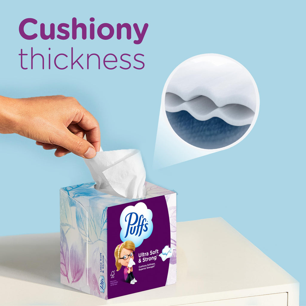 Puffs Ultra Soft Facial Tissues – Gentle Nose Comfort

