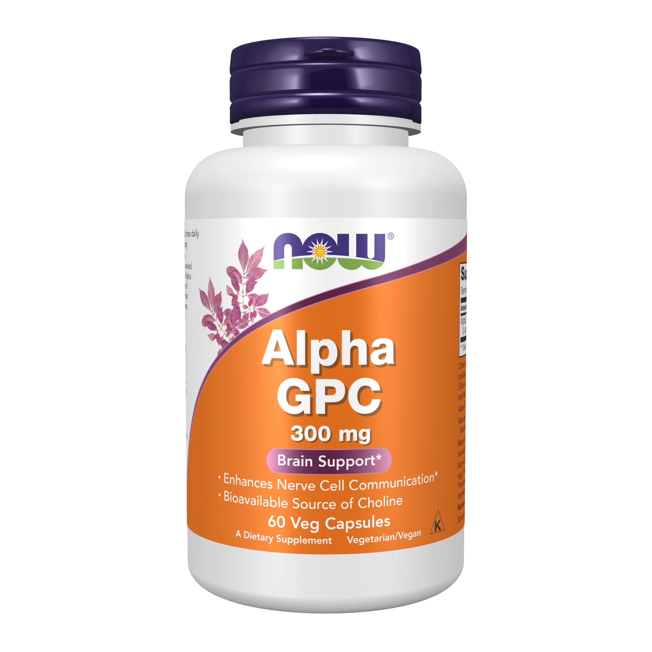NOW Alpha GPC Dietary Supplement - Bioavailable Choline

