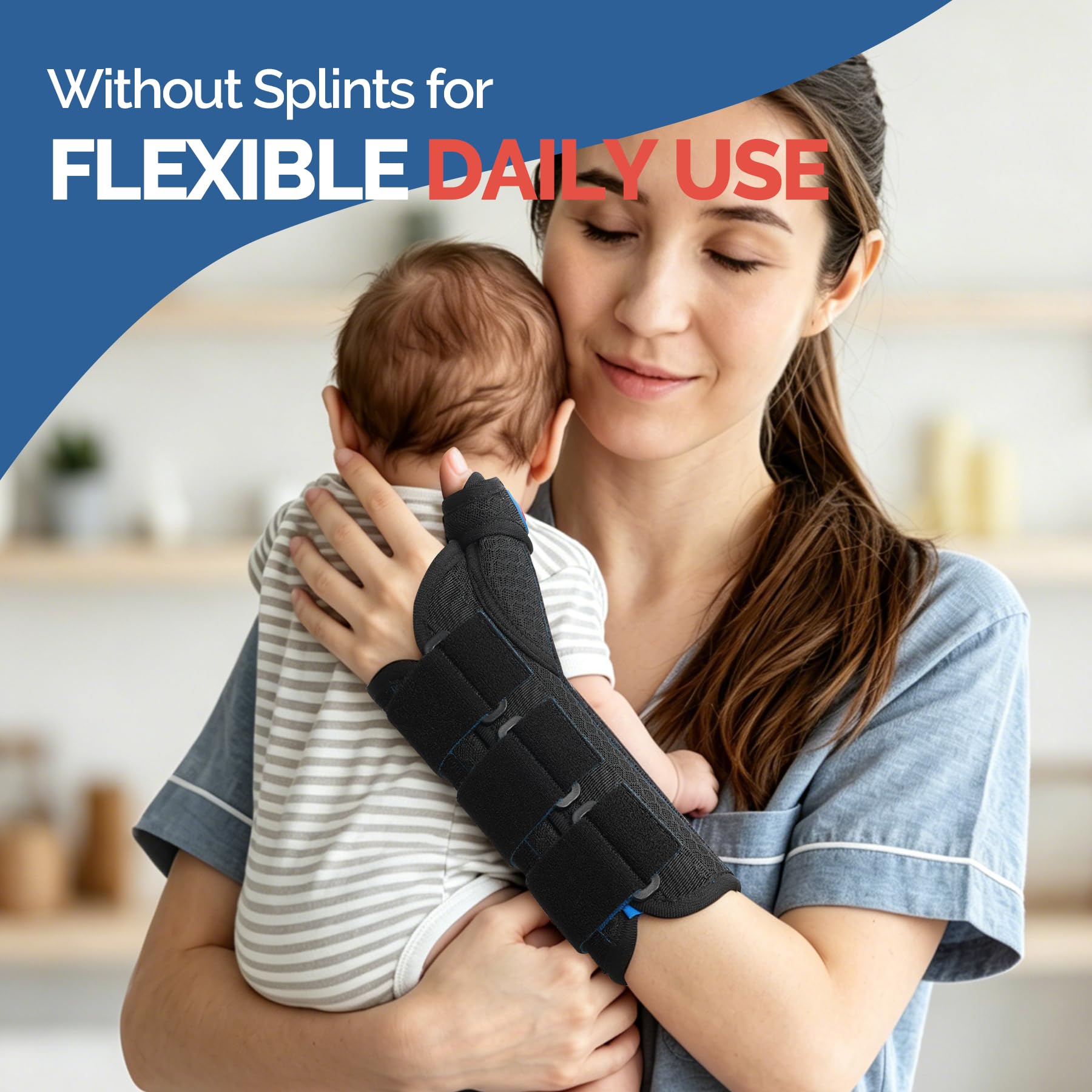 FEATOL Thumb Spica Splint for Carpal Tunnel & De Quervain

