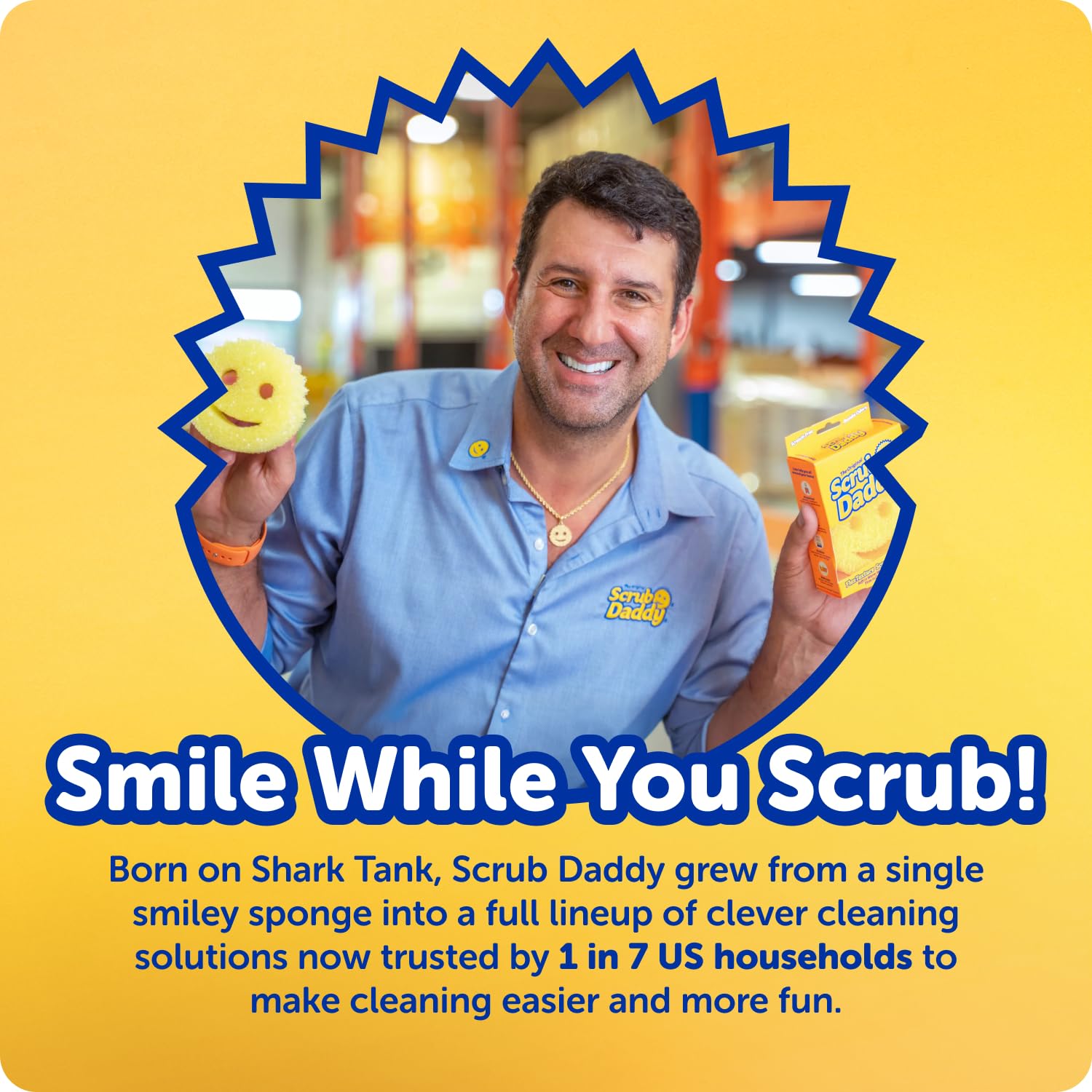 Scrub Daddy Sponges - Scratch-Free BPA-Free Foam

