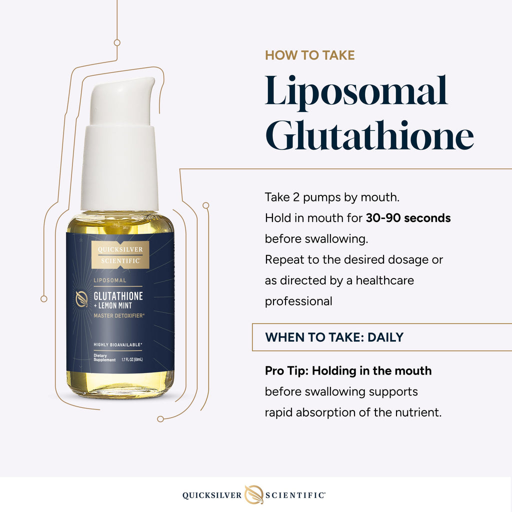 Quicksilver Liposomal Glutathione for Detox & Immunity

