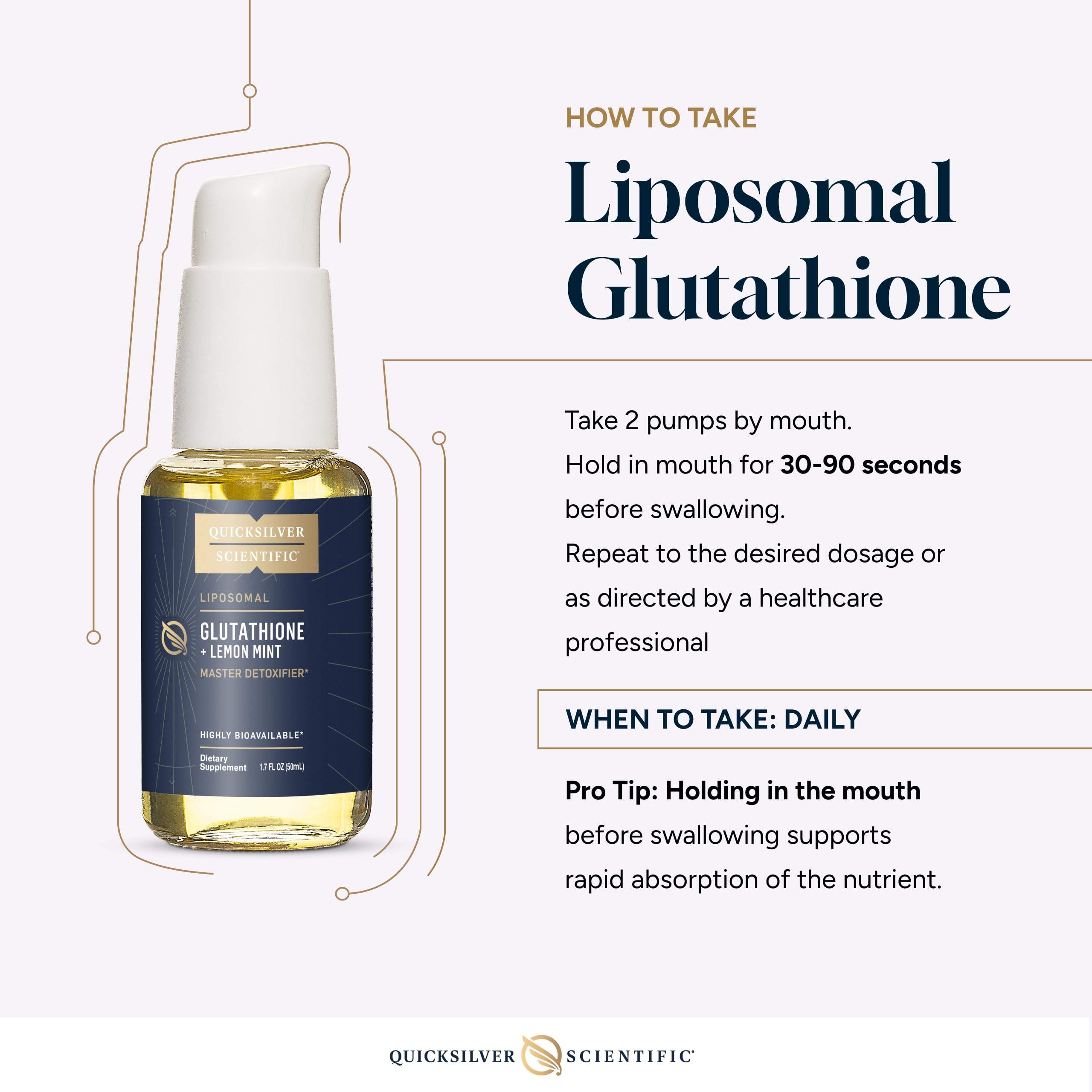 Quicksilver Liposomal Glutathione for Detox & Immunity

