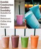 Clear Disposable Cups for Beverages | Easy Cleanup

