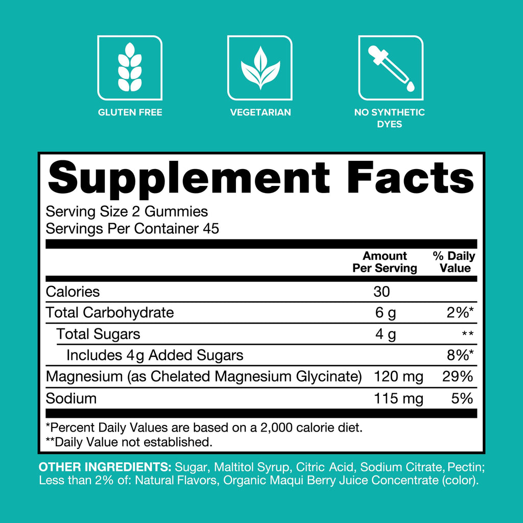 Qunol Magnesium Glycinate Gummies - High Absorption

