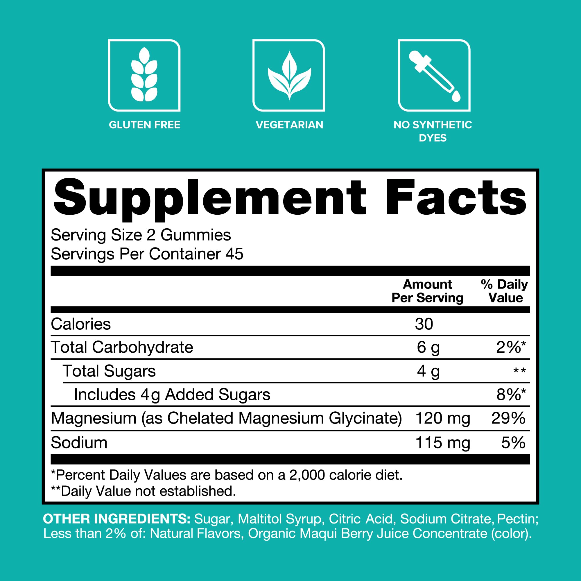 Qunol Magnesium Glycinate Gummies - High Absorption

