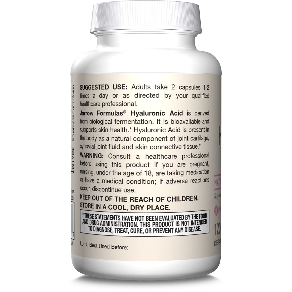 Jarrow Formulas Hyaluronic Acid Dietary Supplement

