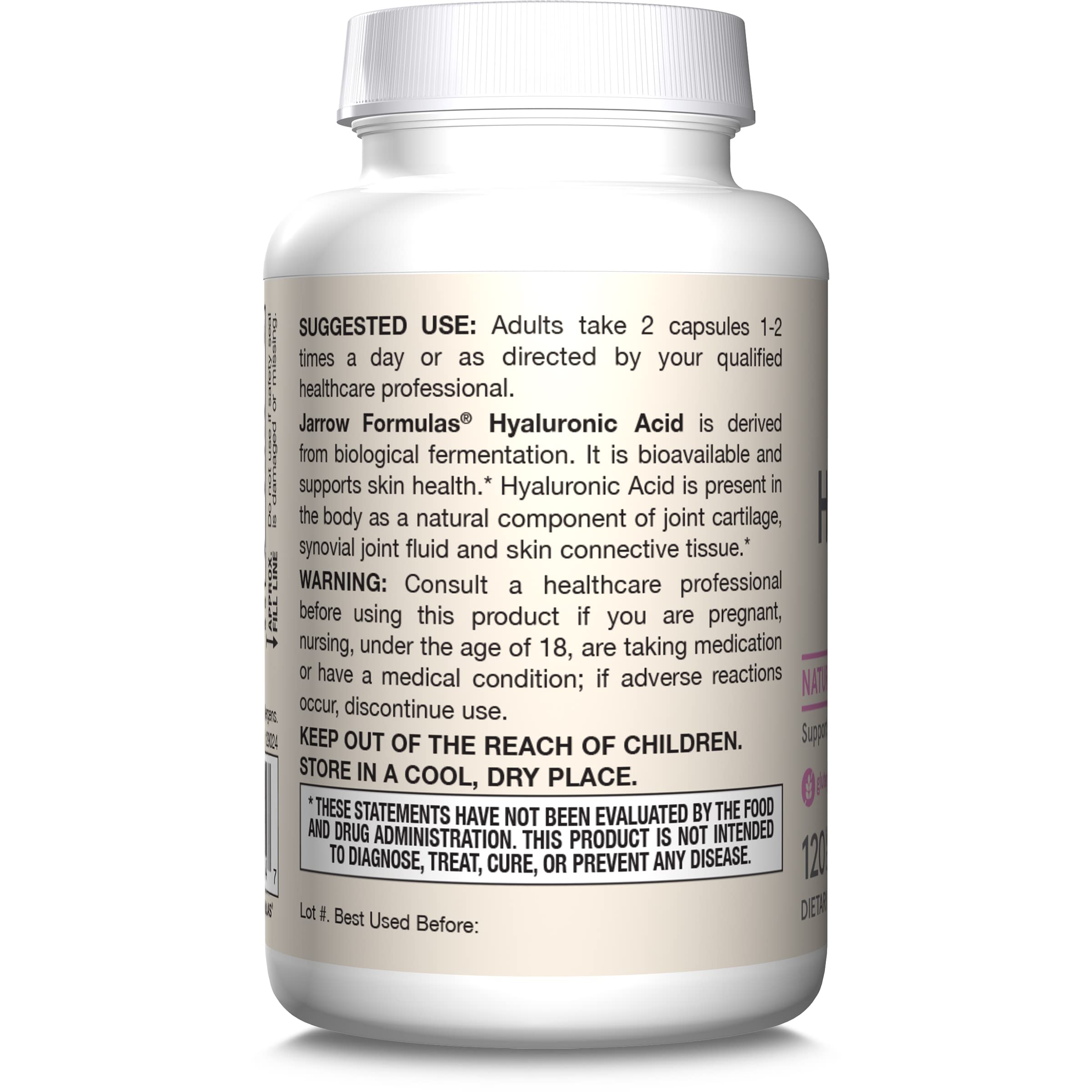 Jarrow Formulas Hyaluronic Acid Dietary Supplement


