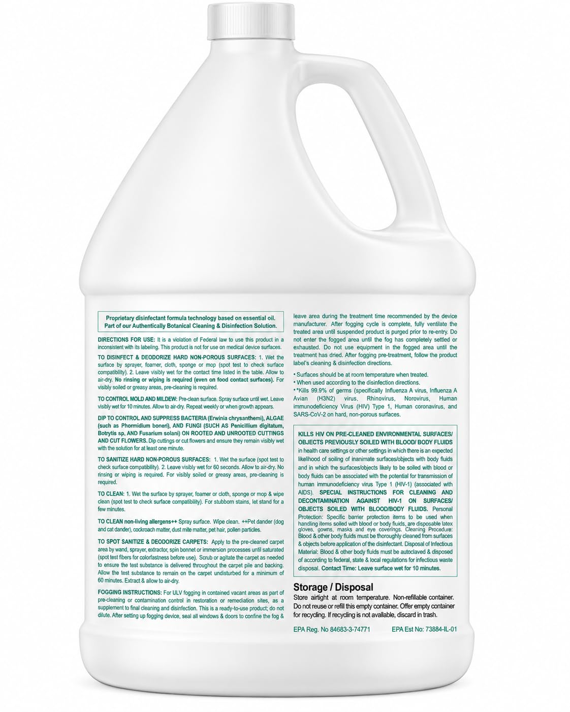 Benefect Botanical Decon 30 Disinfectant Cleaner

