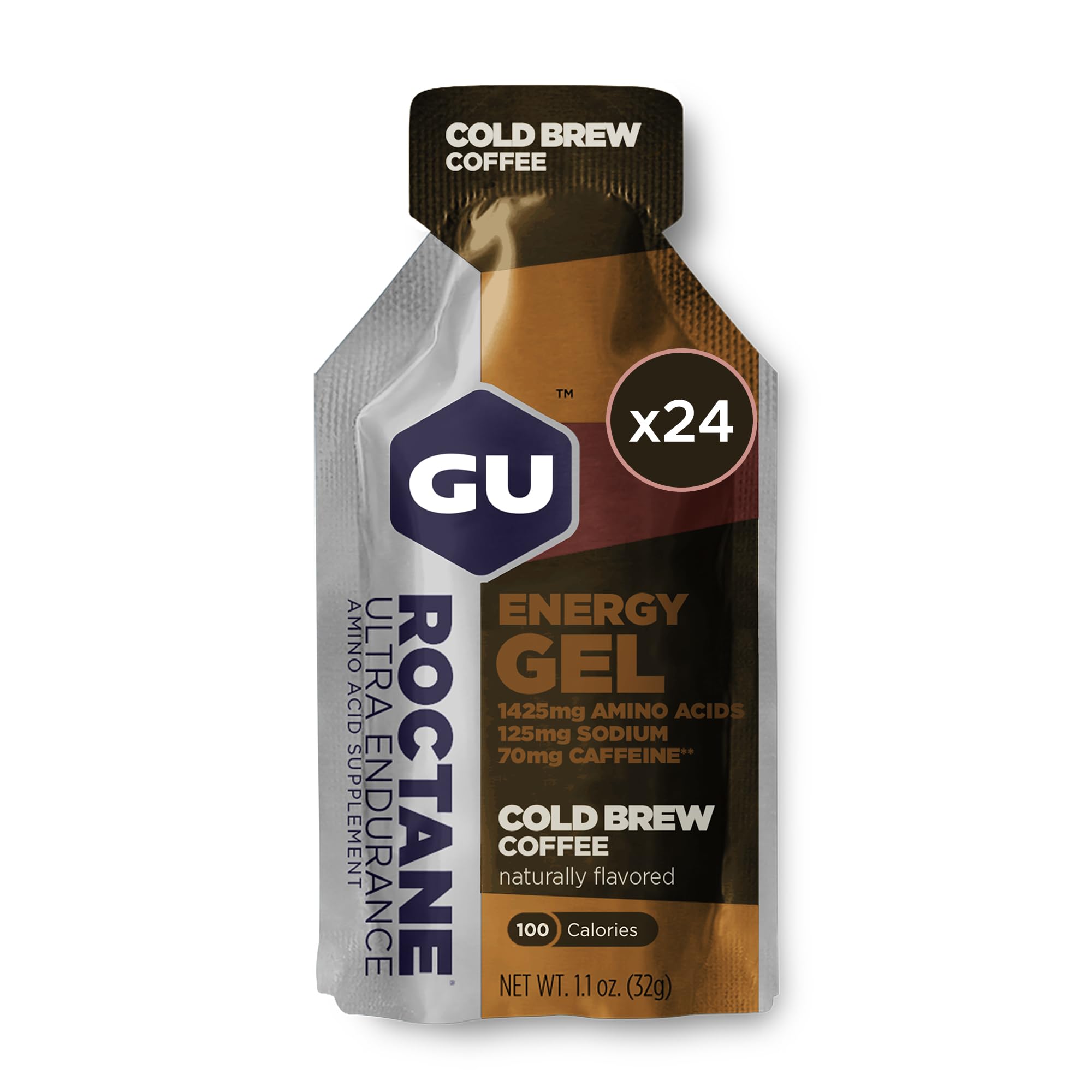 GU Roctane Ultra Endurance Energy Gel - Vegan, Gluten-Free, Kosher & Dairy-Free