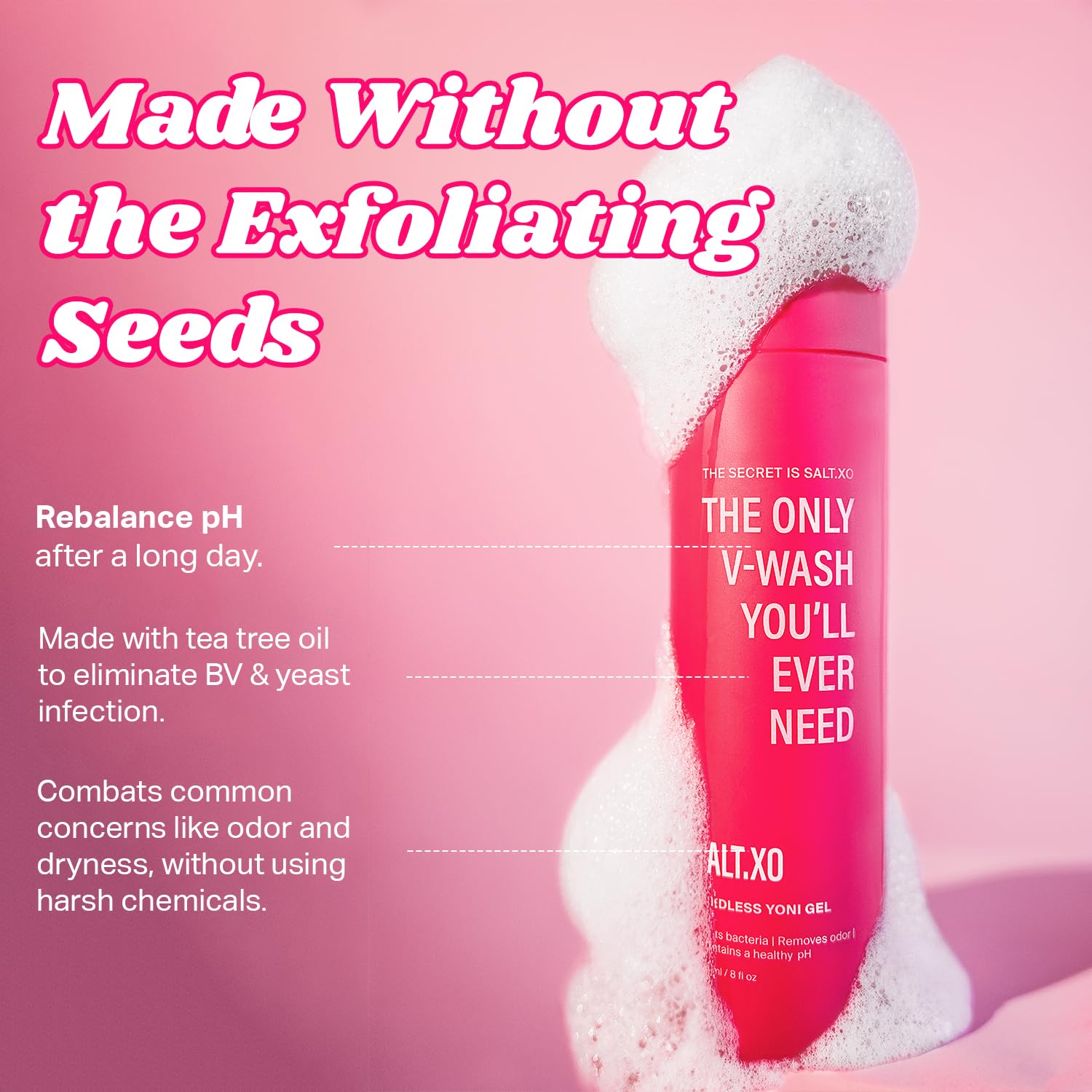 salt.xo Seedless Yoni Gel Wash - Feminine Hygiene

