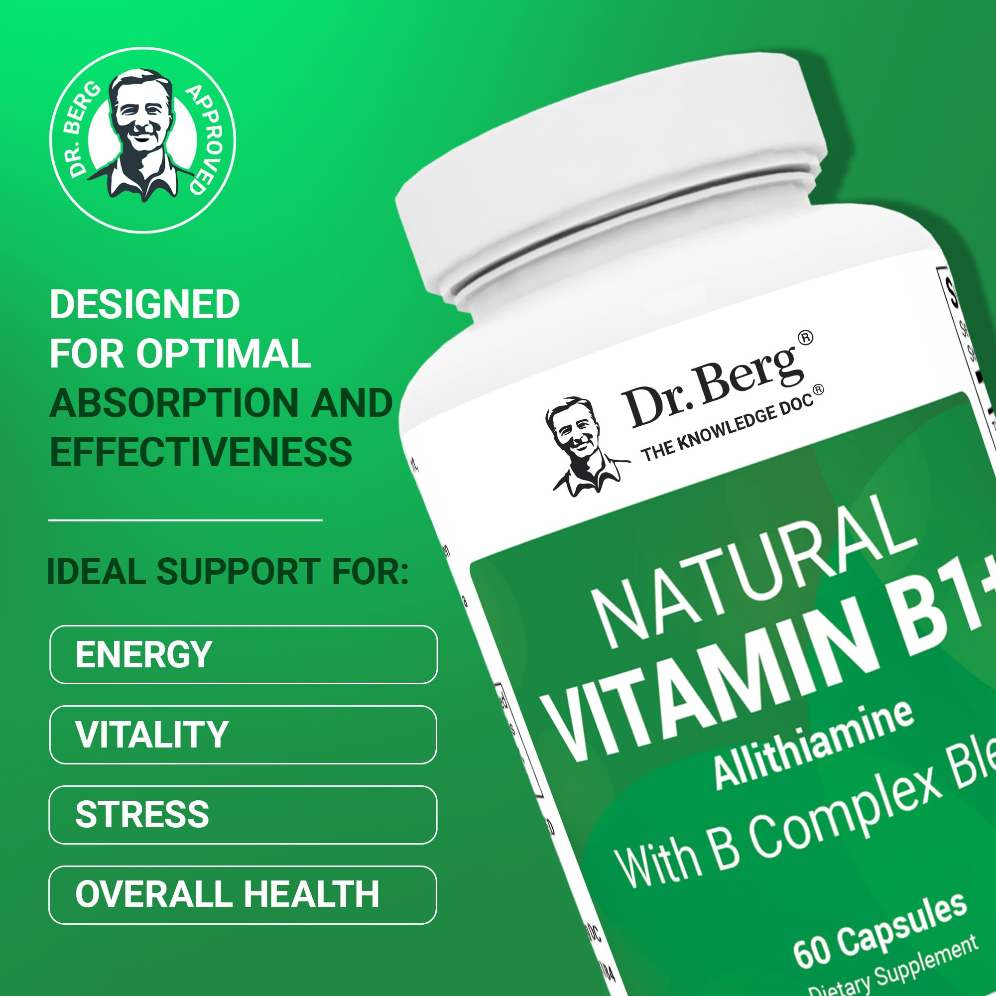 Dr. Berg Vitamin B Complex Supplement for Energy

