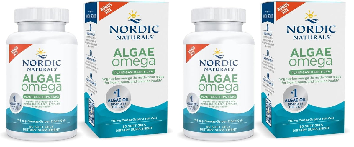 Nordic Naturals Algae Omega Vegan Omega-3 Soft Gels