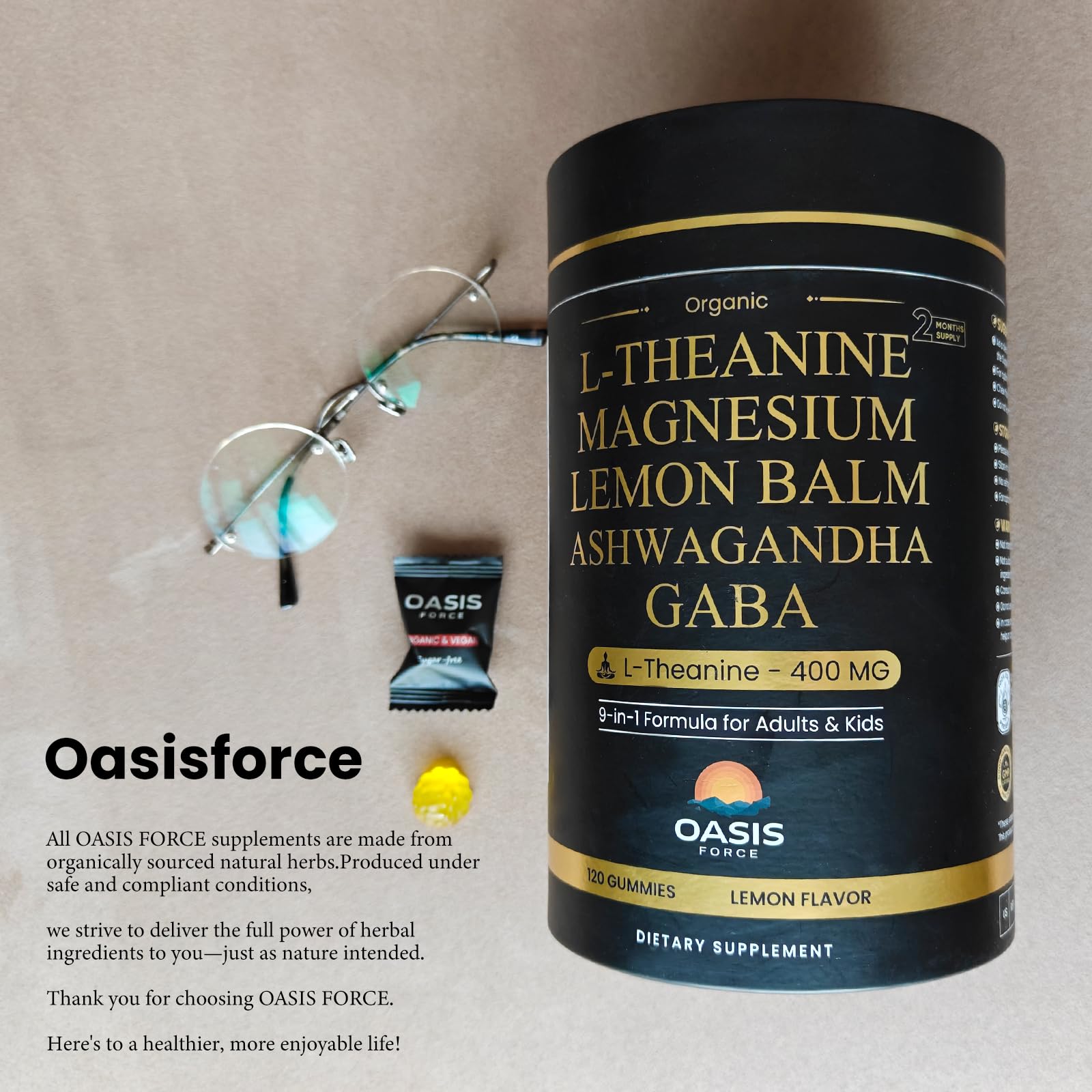 L-Theanine Gummies for Relaxation and Sleep

