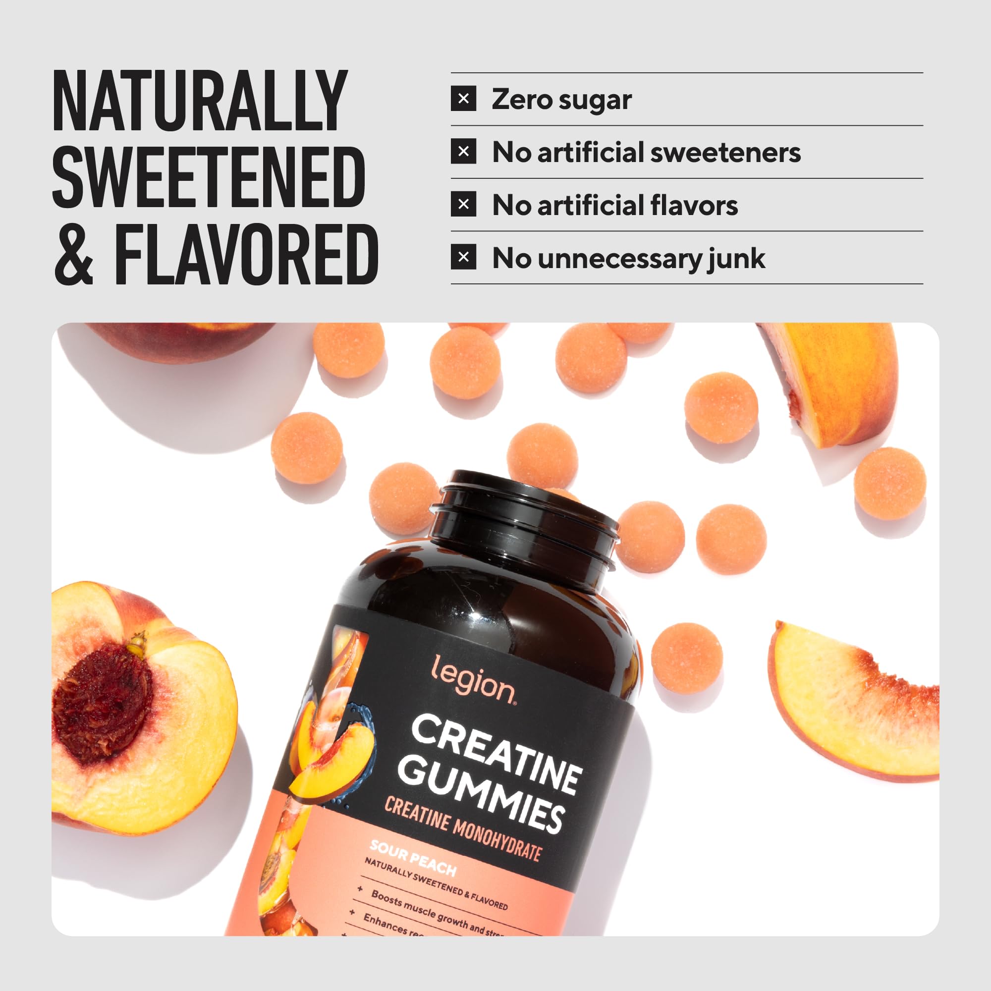 LEGION Creatine Monohydrate Gummies – Chewable Creatine

