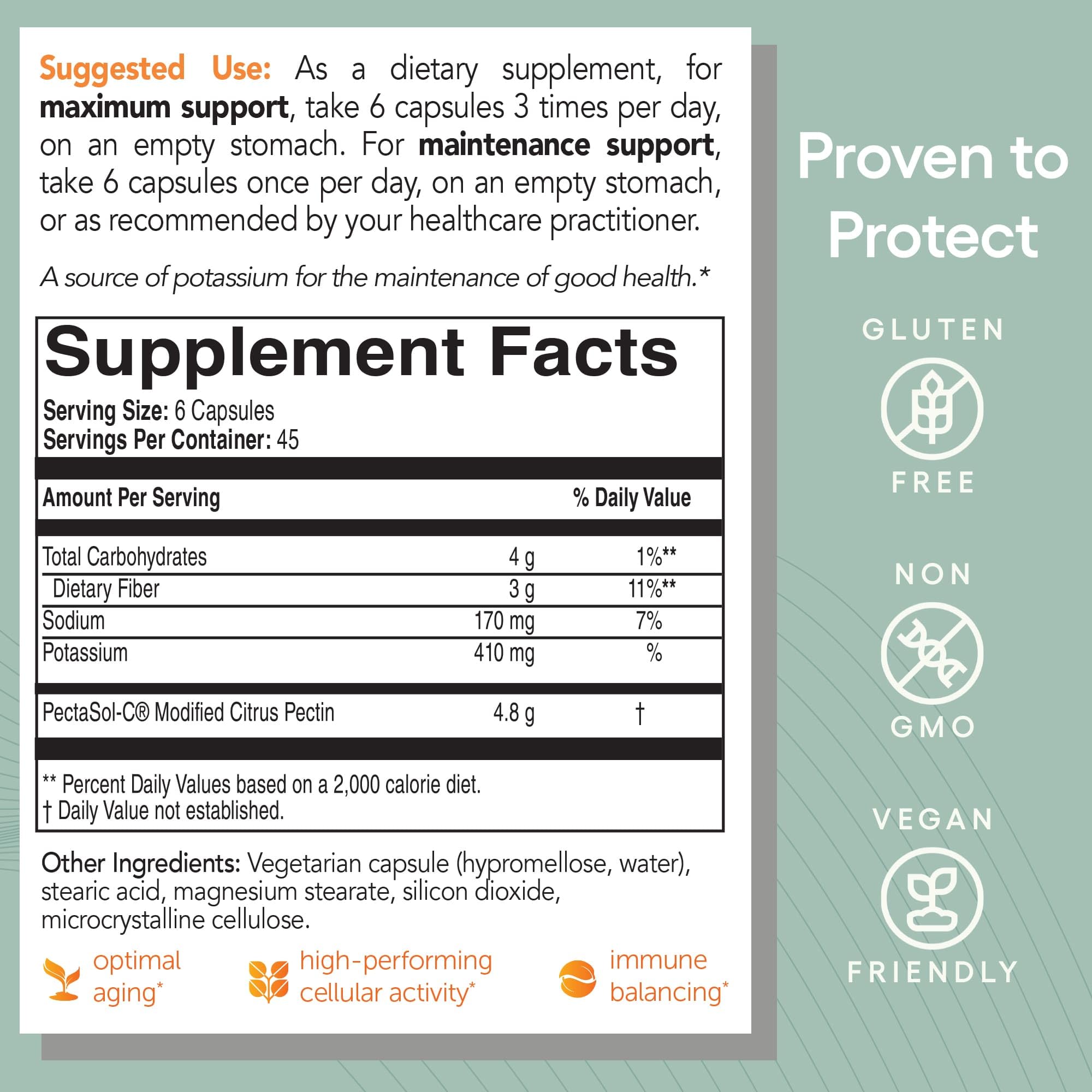 PectaSol Modified Citrus Pectin Dietary Supplement

