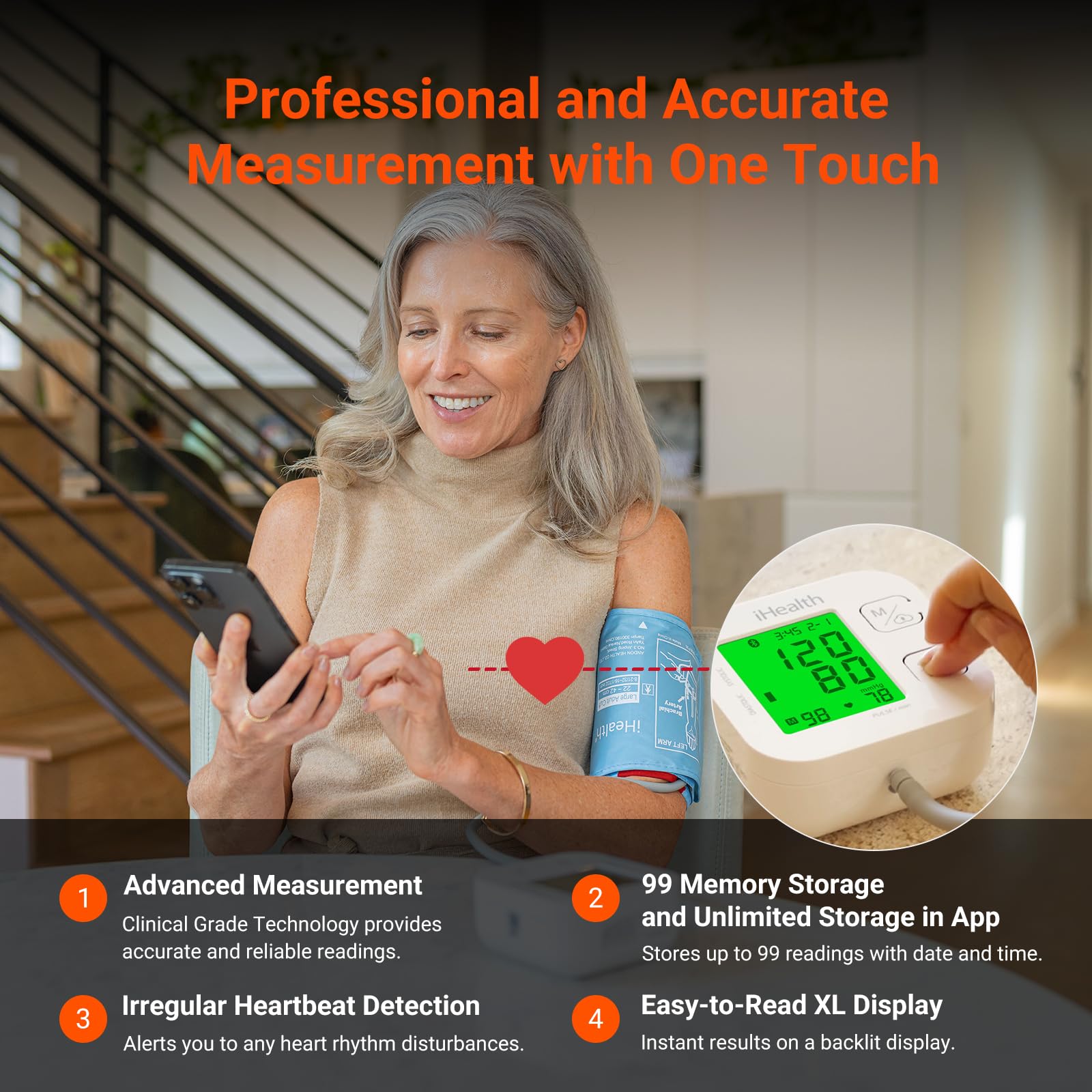 Blood Pressure Monitor by iHealth Track | Bluetooth

