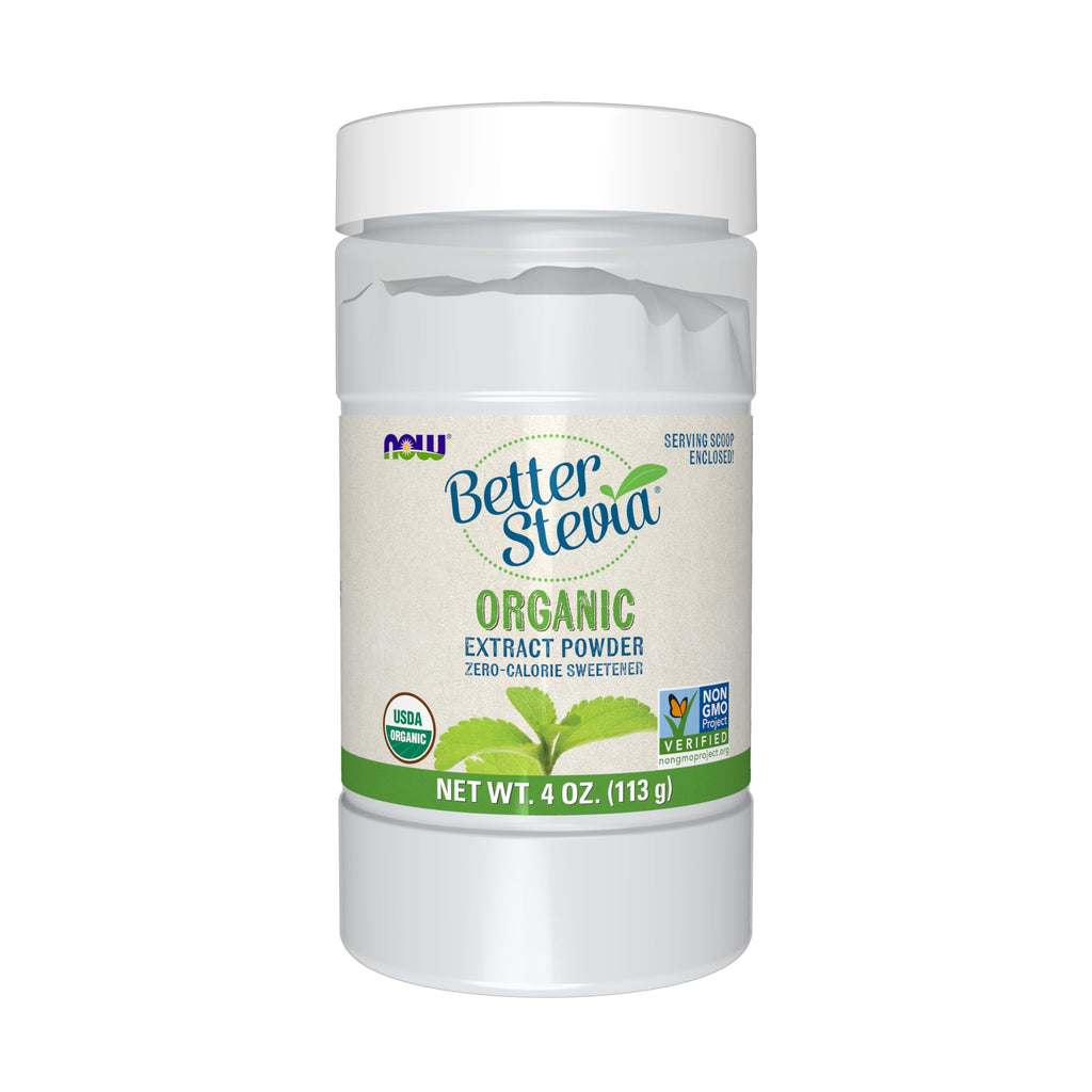 NOW Foods BetterStevia Organic Zero-Calorie Sweetener Powder

