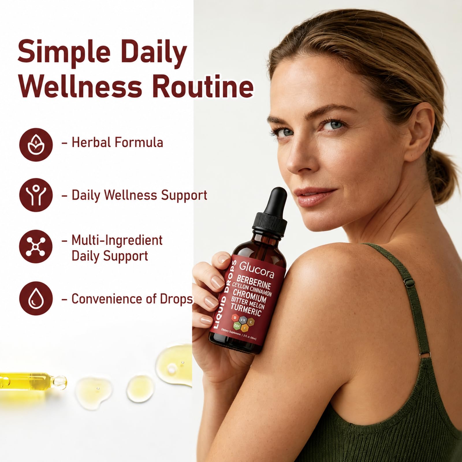 Glucora Berberina Liquida Drops | Botanical Supplement

