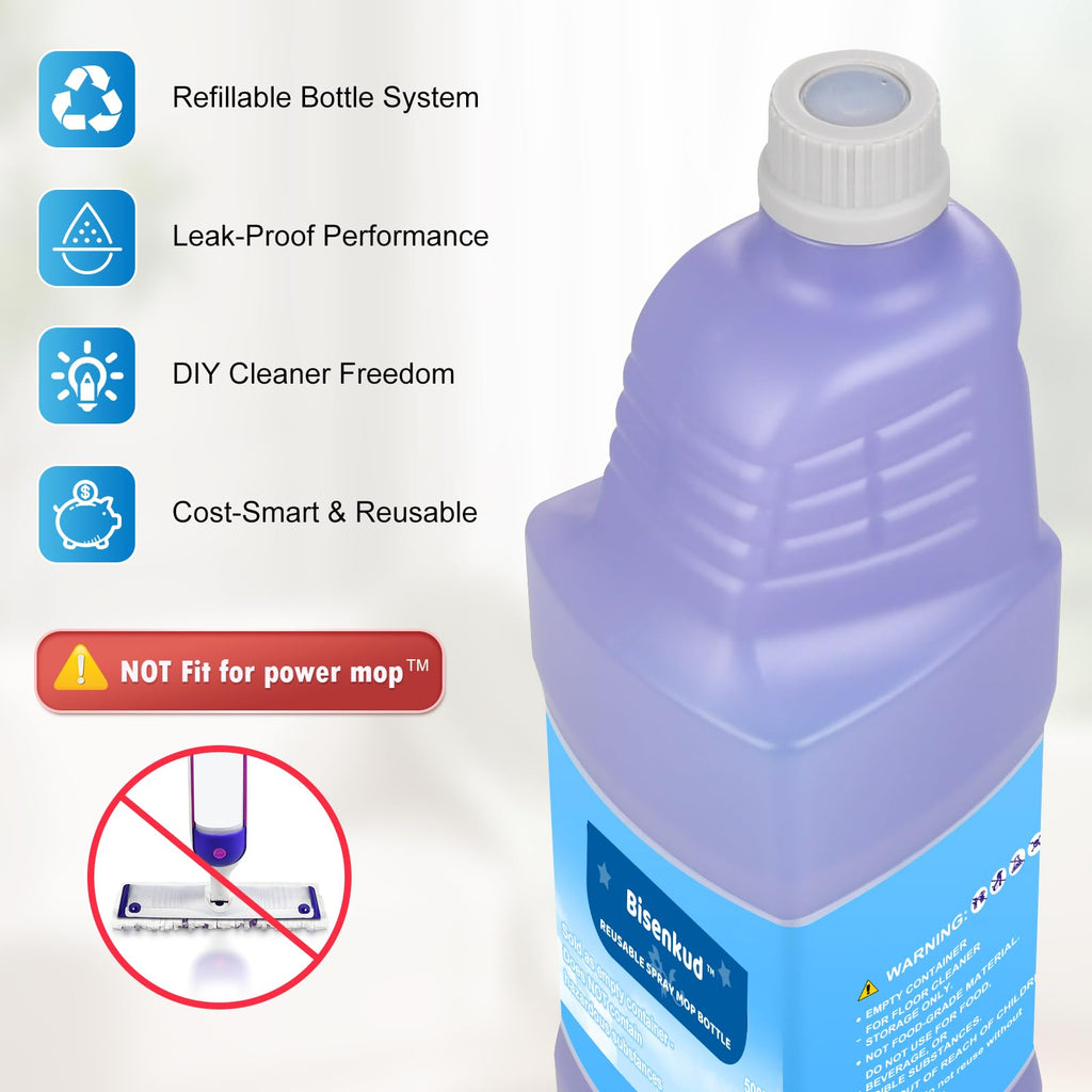 Bisenkud Refillable Bottle for Swiffer WetJet Mop

