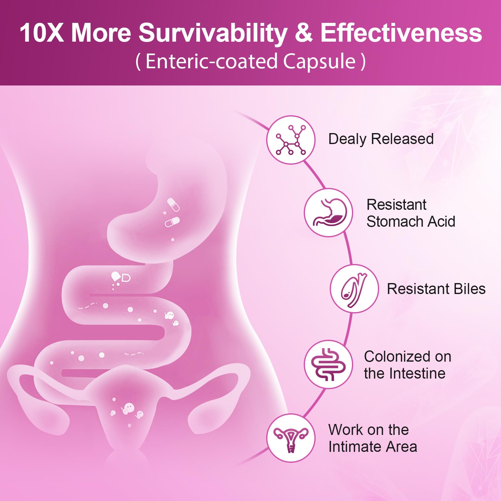 Nature Target Probiotics for Women - Digestive Health

