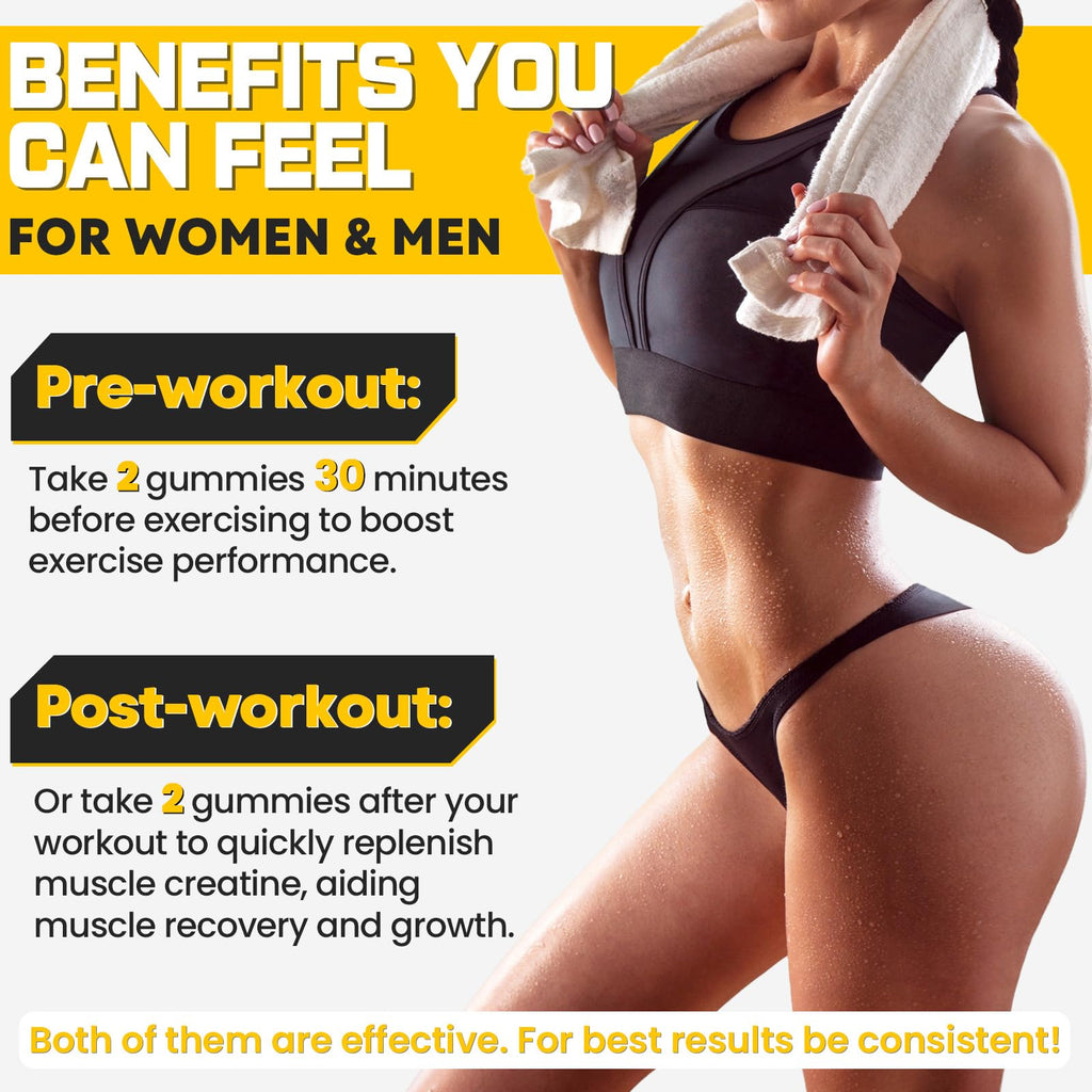 Creatine Monohydrate Gummies for Muscle Support | Vegan

