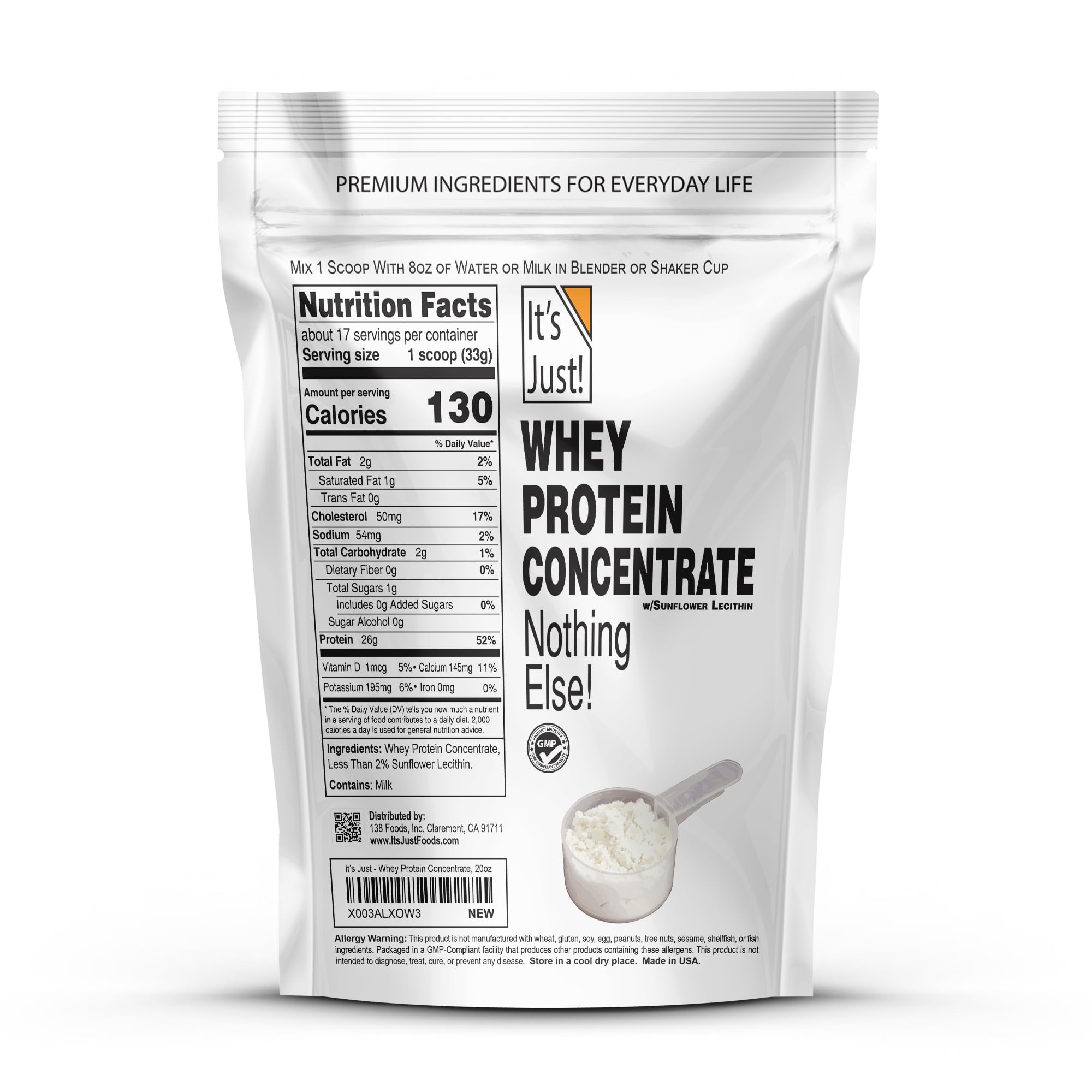 It's Just! Whey Protein Concentrate Powder

