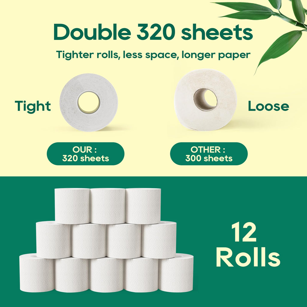 ECOLipak Bamboo Toilet Paper 3 Ply - Septic Safe

