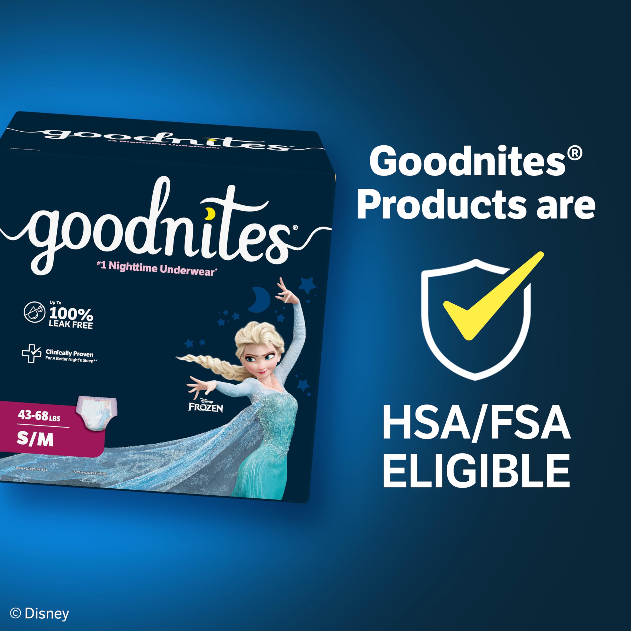 Goodnites Girls' Nighttime Bedwetting Underwear | Overnight

