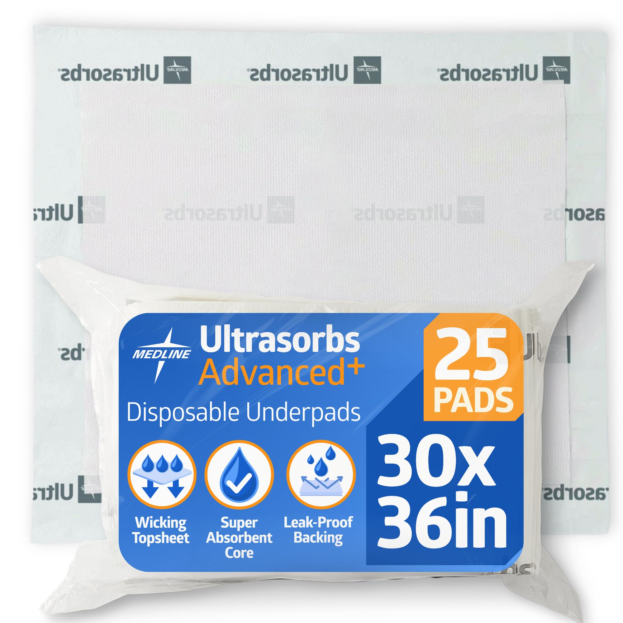 Medline Ultrasorbs Drypads Disposable Underpads Incontinence

