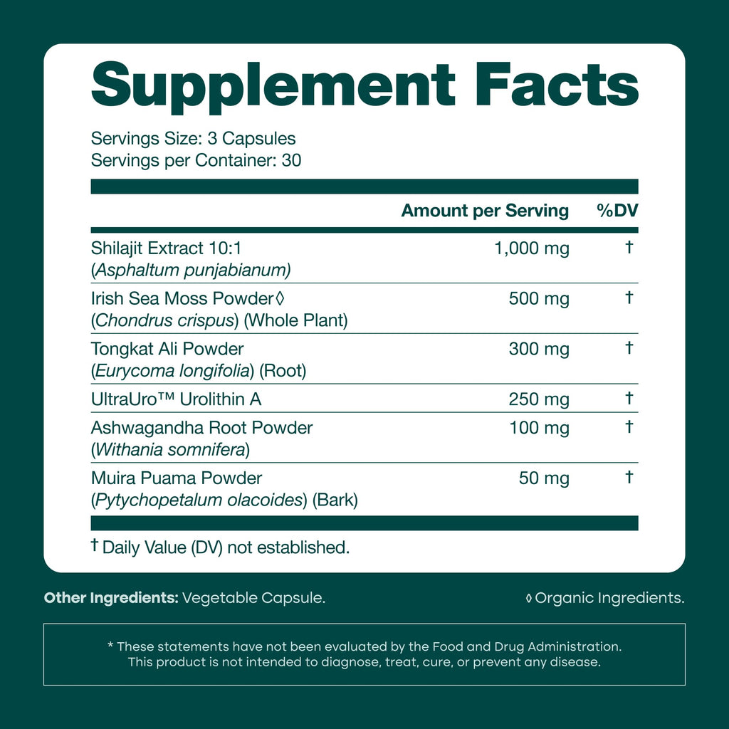Urolithin-A Complex with Shilajit for Energy & Focus

