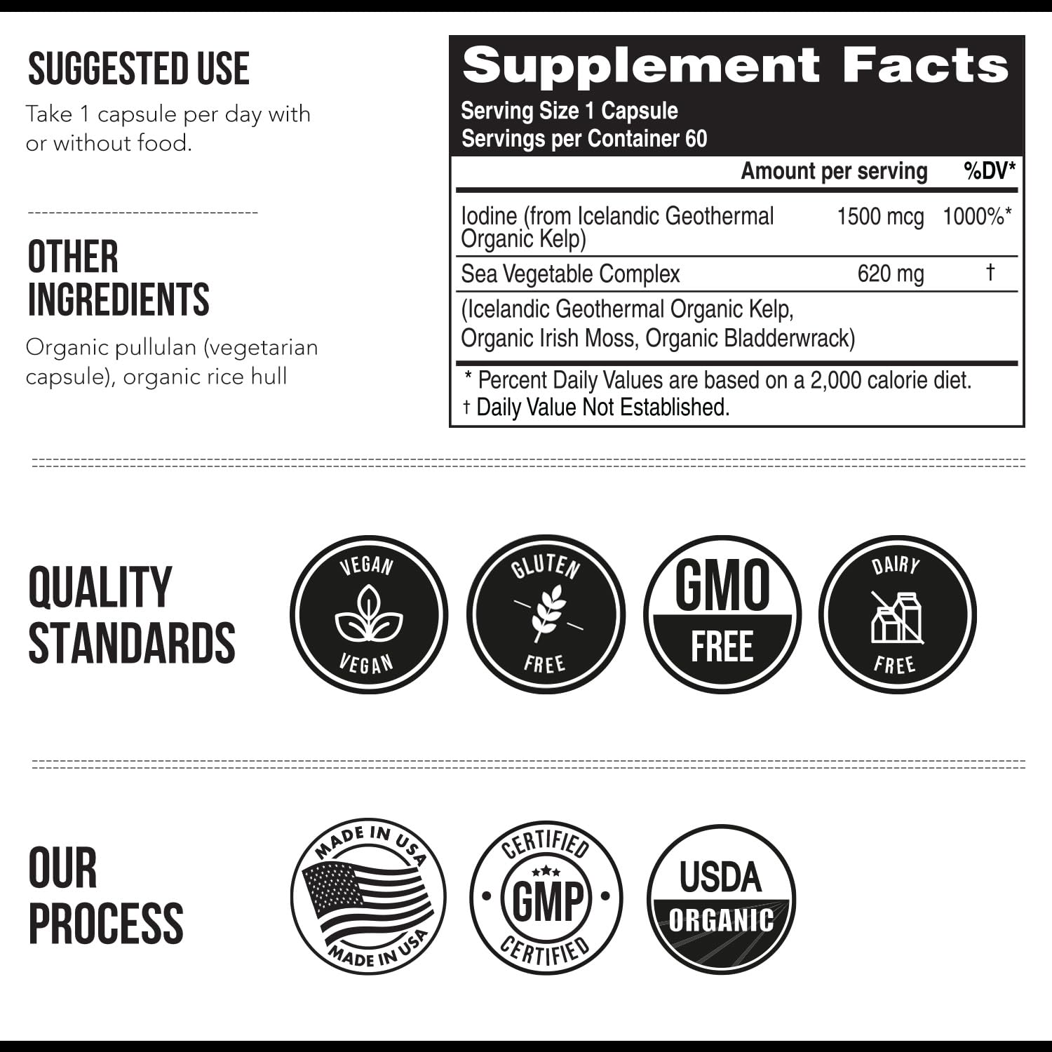 Organic Iodine Supplement | Sea Vegetable Complex

