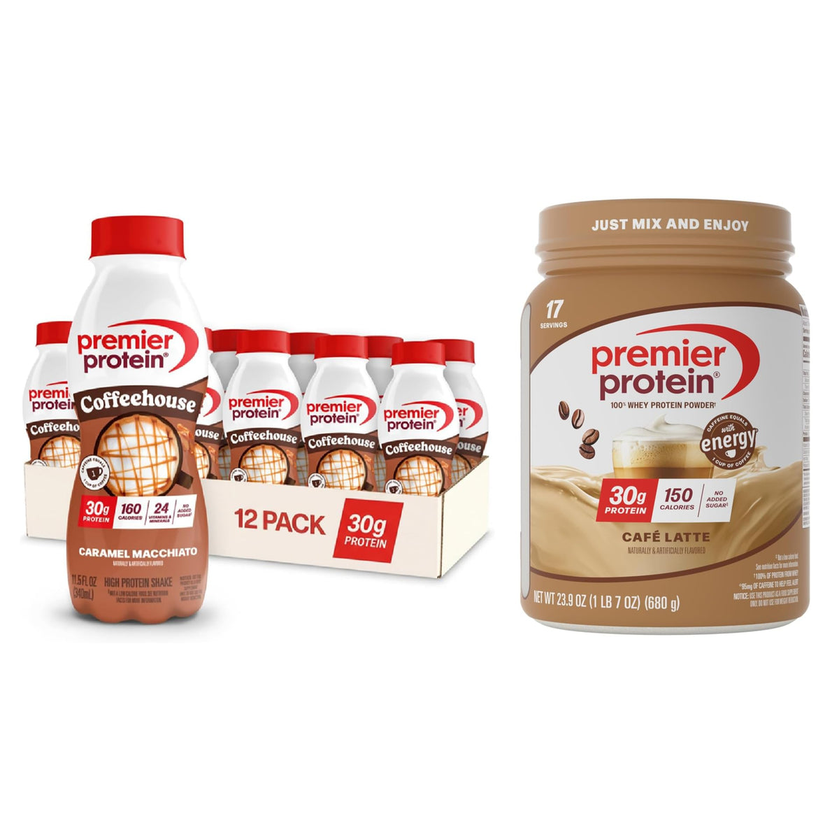 Premier Protein Powder 30g Protein, No Added Sugar, 100% Whey, Keto Friendly