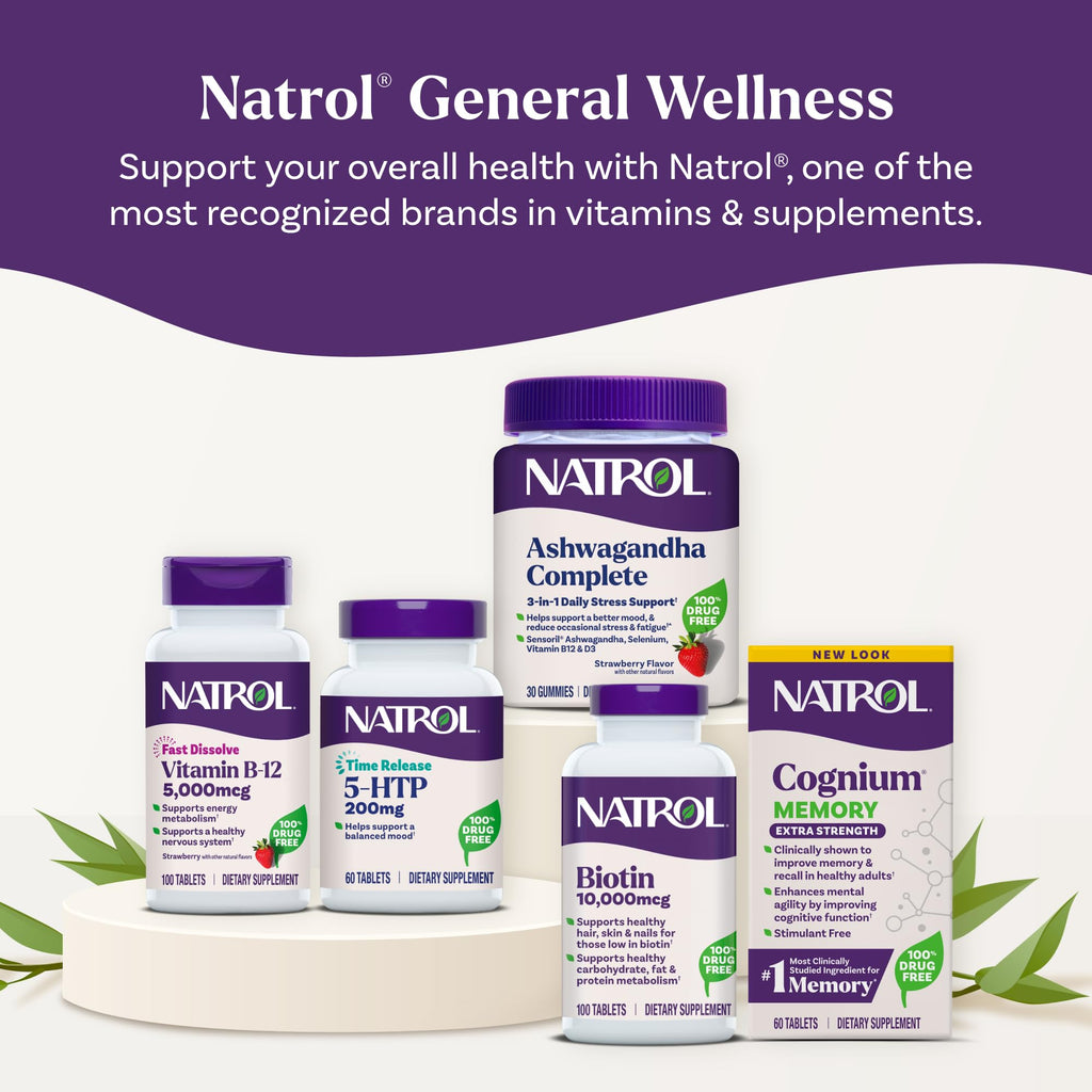 Natrol Cognium Memory Extra Strength Brain Health Supplement

