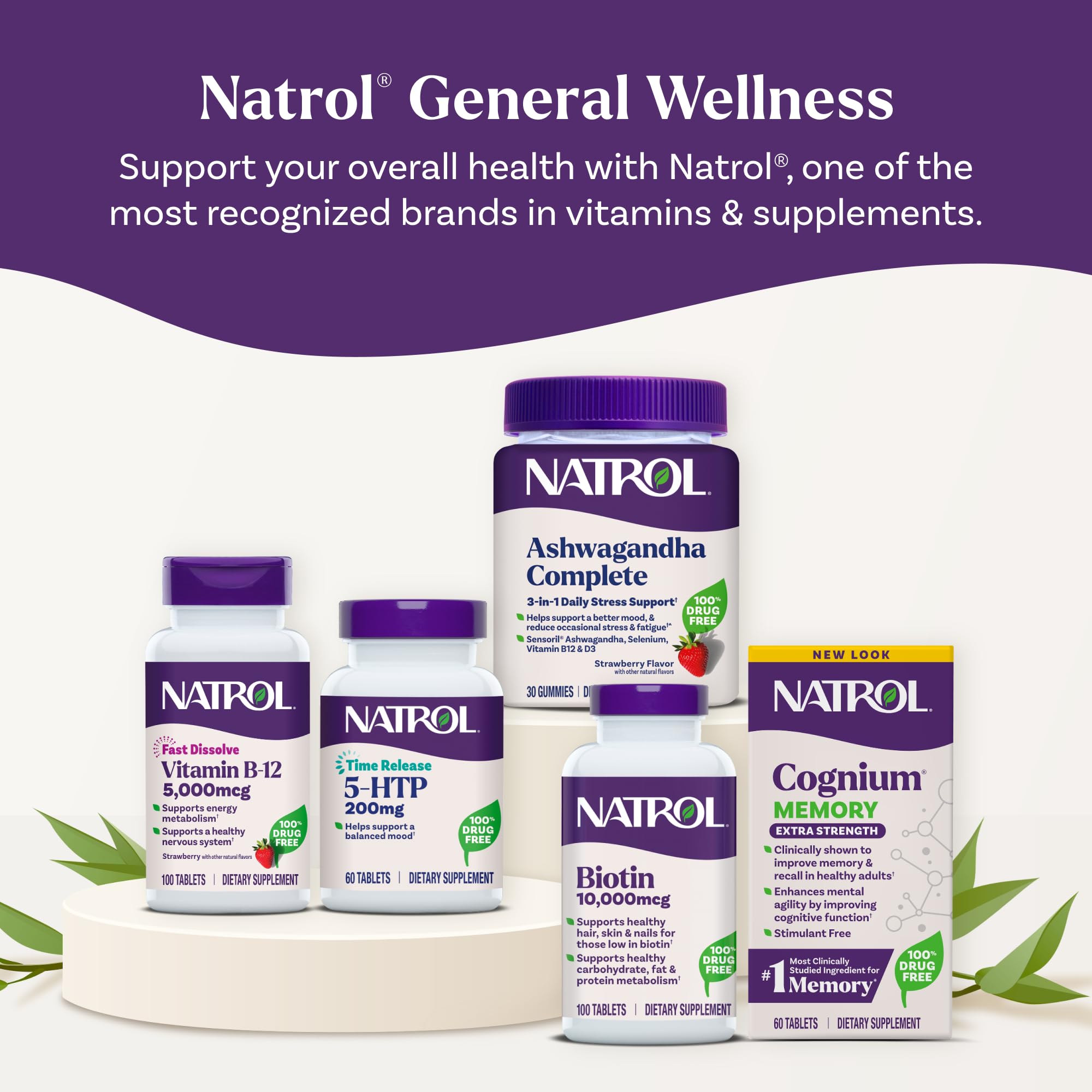 Natrol Cognium Memory Extra Strength Brain Health Supplement

