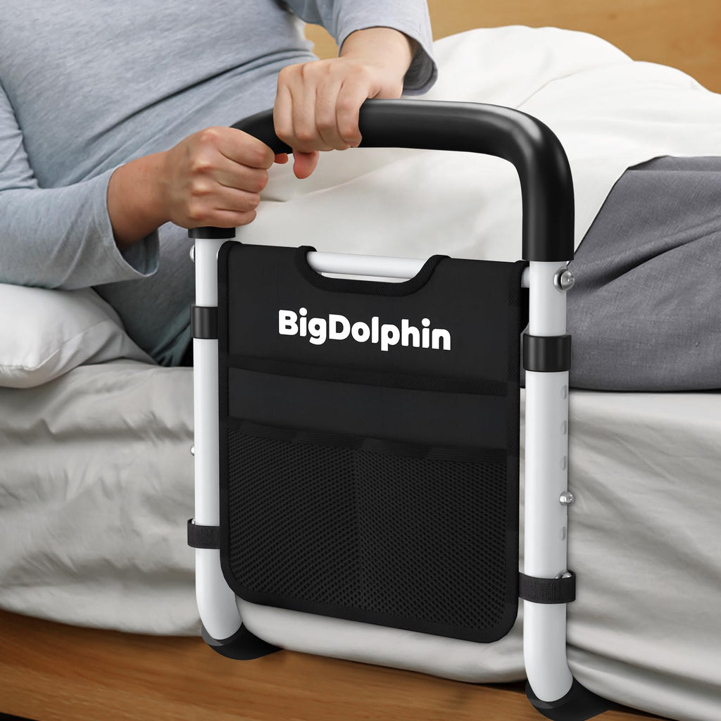 BigDolphin Bed Rail for Seniors - Non-Slip Handle

