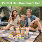 Dipoo Deli Containers with Lids – BPA-Free Leak-Proof Storage

