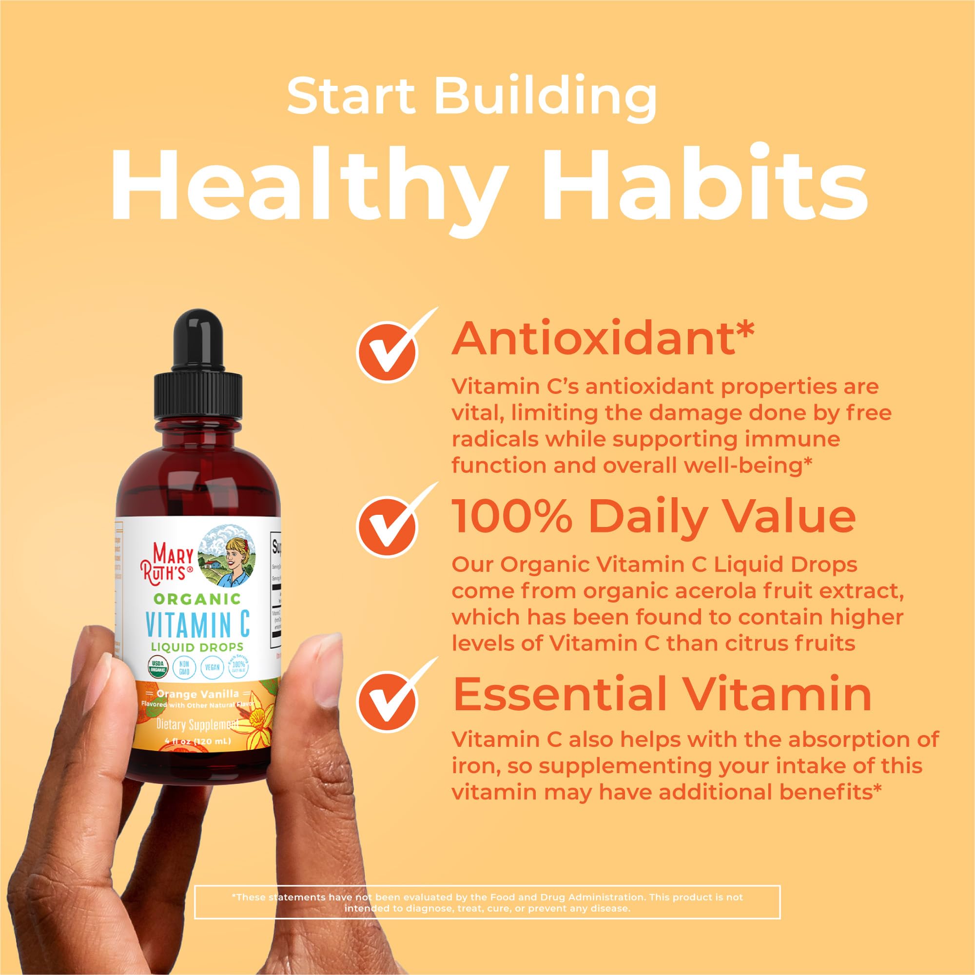 Mary Ruth's Organic Vitamin C Drops | Immune Support

