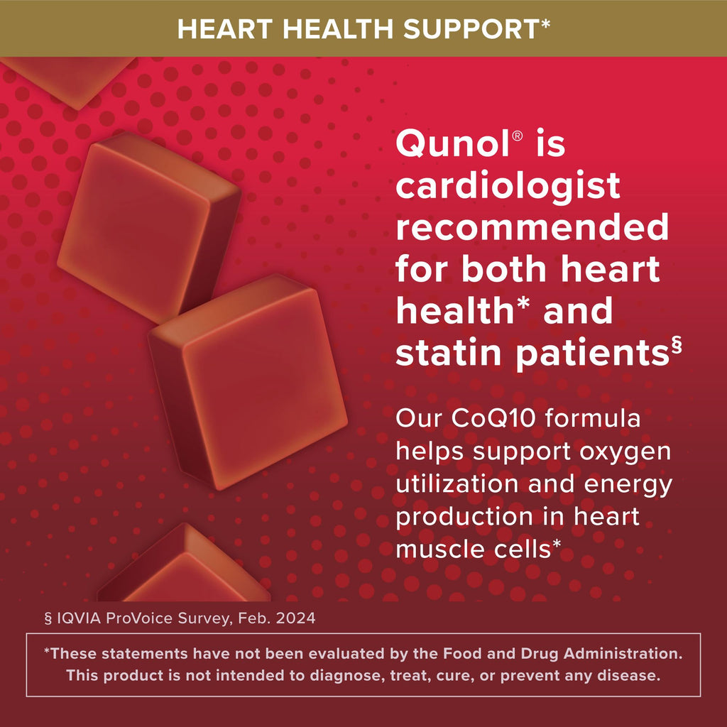 Qunol CoQ10 200mg Soft Chews Ultra Absorption | Heart Health

