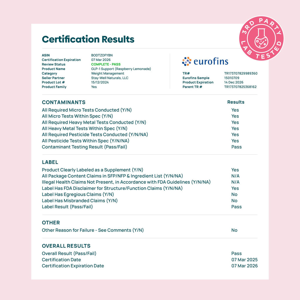 GLP-1 Supplement Drink Mix for Appetite Support

