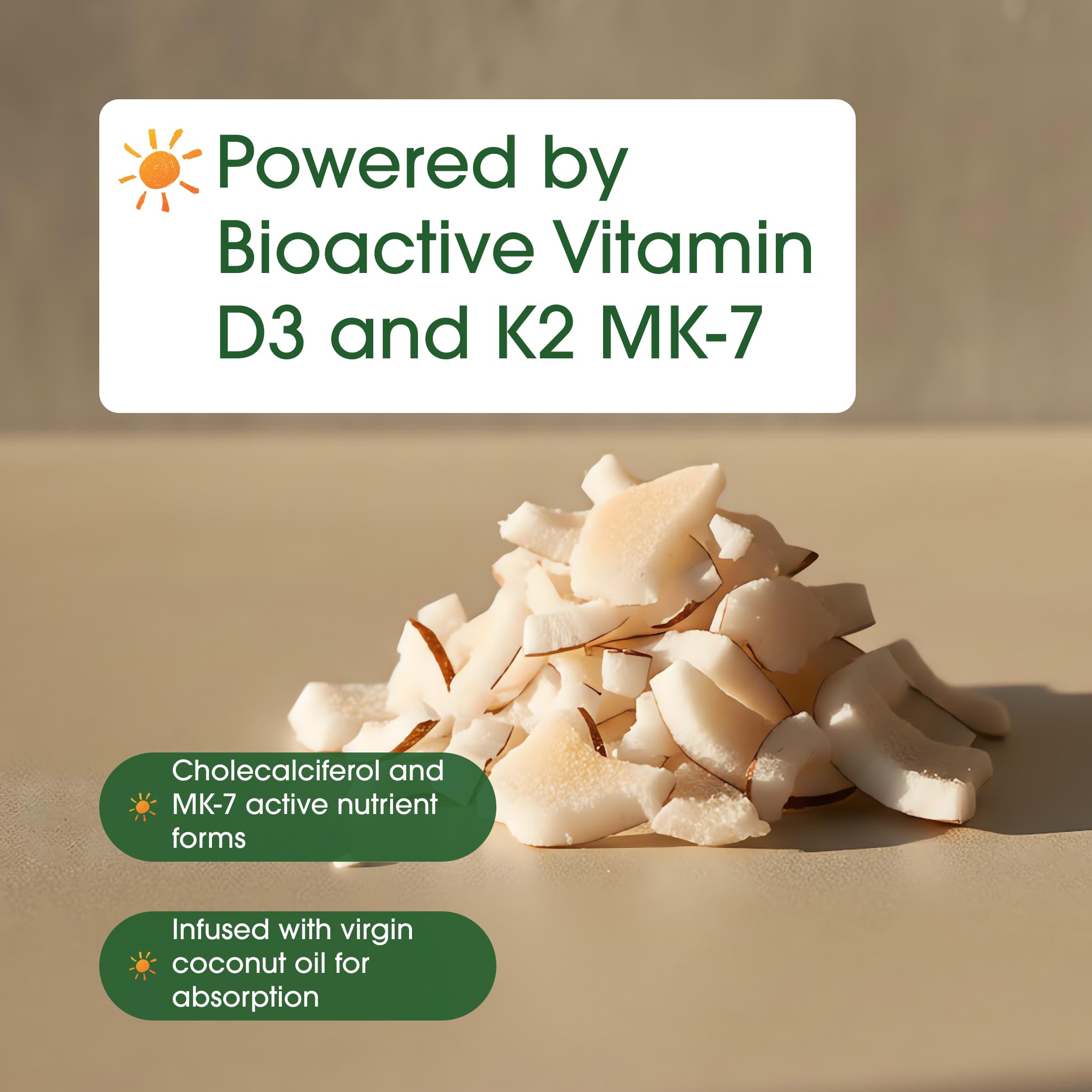 NatureBell Vitamin D3 K2 Supplement for Bone Health

