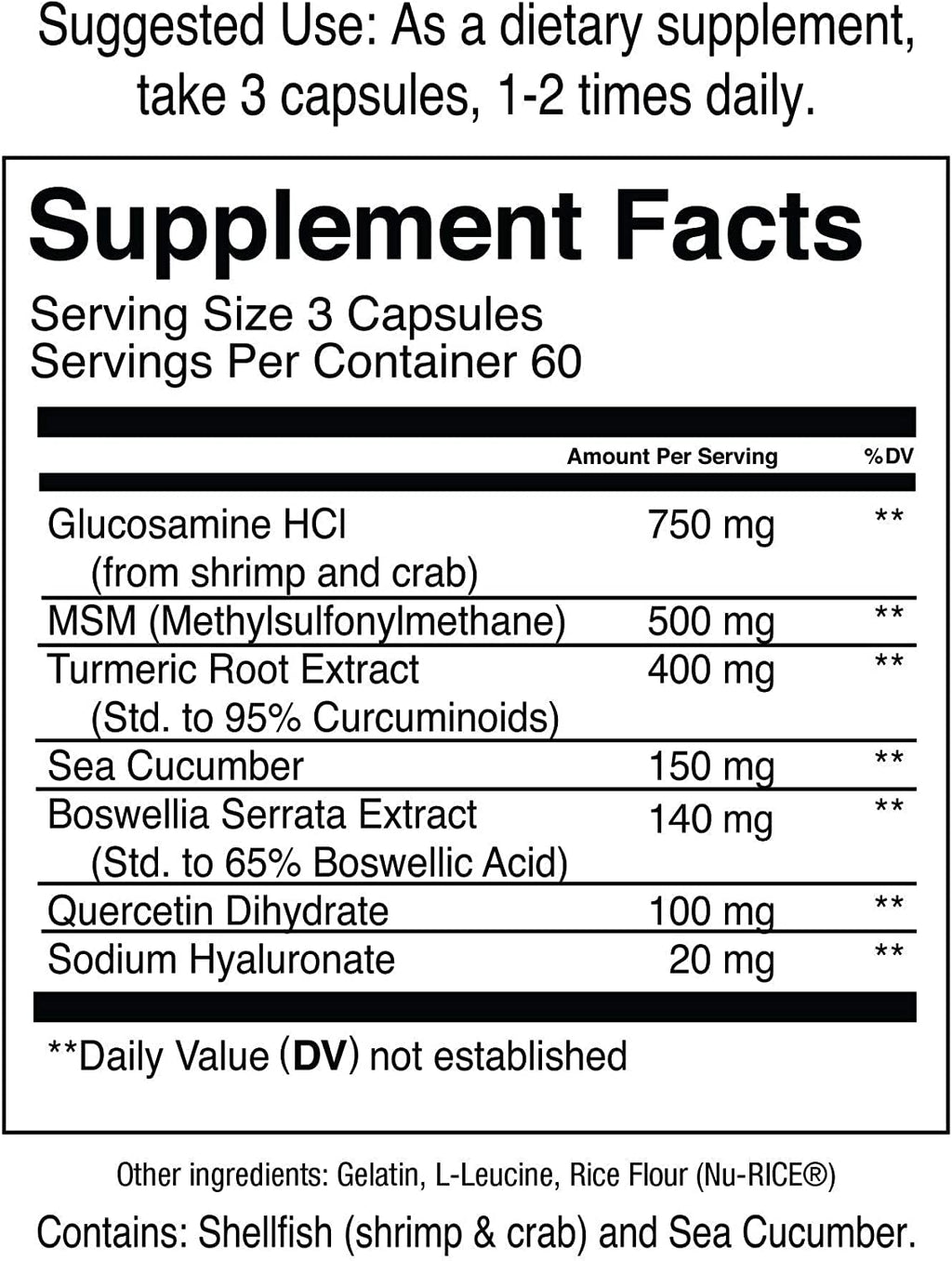 Joint Support Supplement by Jocko Fuel Glucosamine MSM

