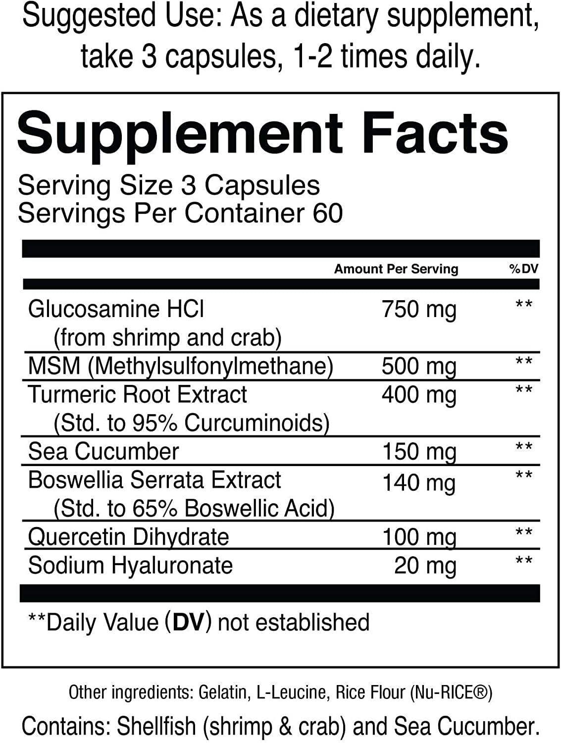 Joint Support Supplement by Jocko Fuel Glucosamine MSM

