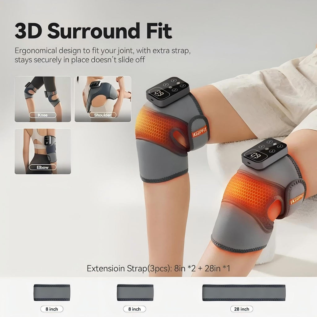 IKEEPFIT MAXwarm Knee Massager 4.0 Cordless Heat & Vibration

