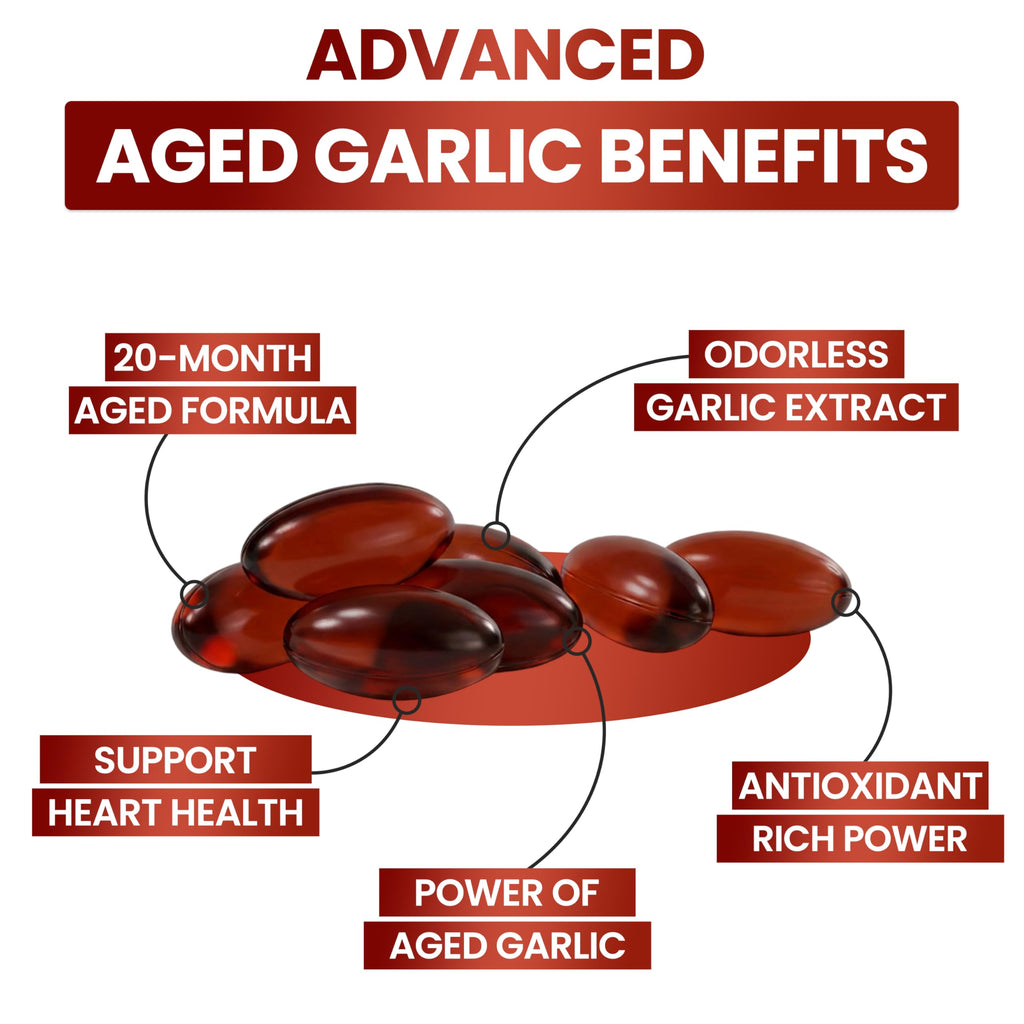 Resilia Odorless Aged Garlic Extract Softgels CoQ10 MK-7

