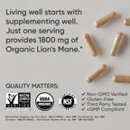 Sports Research Organic Lion's Mane 1800mg

