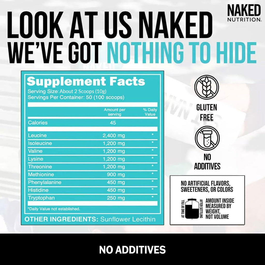 NAKED EAAs Amino Acids Powder - Essential Amino Acids

