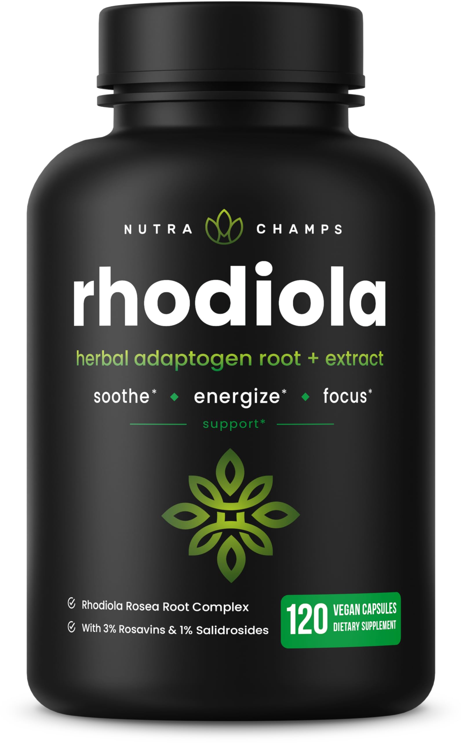 NutraChamps Rhodiola Rosea Supplement for Energy & Focus